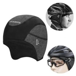 Czapka rowerowa/sportowa pod kask (YPP032) ROCKBROS. Czarne czapki męskie ROCKBROS, bez wzorów, z elastanu, sportowe. Za 39.00 zł.