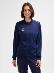 Damska bluza dresowa Hummel Authentic Pl. Niebieskie bluzy bez kaptura damskie HUMMEL, s, z dresówki. Za 212.45 zł.