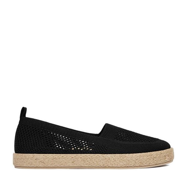 Espadryle JENNY. Czarne espadryle damskie Jenny, bez wzorów, bez obcasa. Za 69.99 zł.