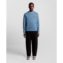 Bluza z okrągłym dekoltem Lyle & Scott. Niebieskie bluzy bez kaptura męskie LYLE AND SCOTT, xl, z bawełny. Za 388.25 zł.