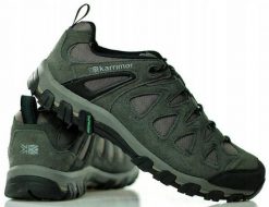 Buty trekkingowe męskie Karrimor Supa K931. Szare buty trekkingowe męskie Karrimor, z materiału, bez zapięcia, trekkingowe. Za 369.99 zł.