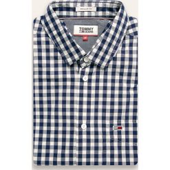 Tommy Jeans - Koszula. Niebieskie koszule męskie Tommy Jeans, m, bez wzorów, z bawełny, bez kołnierzyka, bez ramiączek. W wyprzedaży za 179.90 zł.