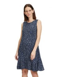 BETTY & CO Sukienka w kolorze granatowym rozmiar: 36. Niebieskie sukienki damskie Betty & Co., bez wzorów, bez kołnierzyka, bez ramiączek, midi. Za 70.41 zł.