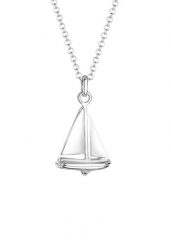 Elli Damska zawieszka żaglówka morska w srebro 925 Sterling Silver Naszyjniki 1 ct Damski. Szare naszyjniki damskie Elli, na plażę, srebrne. Za 243.99 zł.