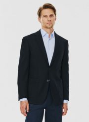 PAKO LORENTE – Casualowa marynarka męska w kolorze granatowym. Marynarki męskie Pako Lorente, bez wzorów, z dzianiny. Za 399.99 zł.