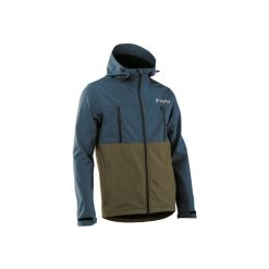 Kurtka rowerowa gravel NORTHWAVE Easy Out Softshell Dwr niebiesko zielony. Niebieskie kurtki męskie Northwave, xl, bez wzorów, z softshellu, bez kaptura. Za 635.00 zł.