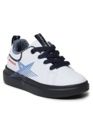 Primigi Sneakersy 3964800 Biały. Białe trampki i tenisówki chłopięce Primigi, bez wzorów, ze skóry, bez zapięcia. Za 119.99 zł.