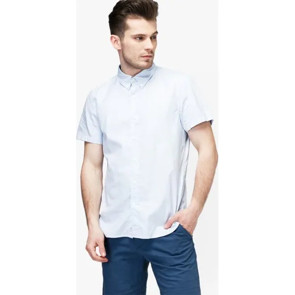 Timberland Koszula Ss Tioga River Texture Shirt Slim , szary, rozmiar L. Szare koszule męskie Timberland, l, z aplikacjami, z bawełny, bez kołnierzyka, bez ramiączek. W wyprzedaży za 239.99 zł.