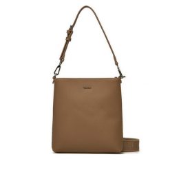 Torebka Calvin Klein. Brązowe torebki klasyczne damskie CALVIN KLEIN, bez wzorów, bez dodatków. Za 309.99 zł.