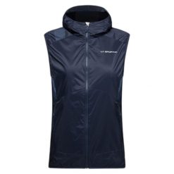 Kamizelka damska bez rękawów La Sportiva Across Lite. Niebieskie kamizelki damskie La Sportiva, xl, z materiału. Za 688.45 zł.