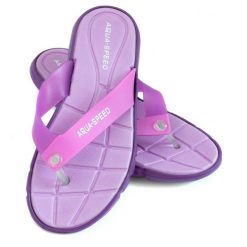 Japonki basenowe damskie Aqua Speed Bali. Fioletowe klapki damskie Aqua-Speed, bez wzorów, bez obcasa. Za 36.99 zł.