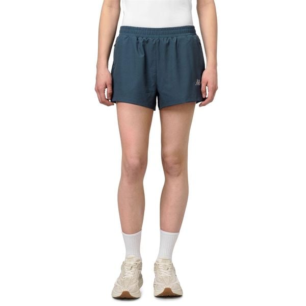 Szorty damskie Kappa Ifler Pro. Niebieskie spodenki sportowe damskie Kappa, bez wzorów, z materiału, eleganckie. Za 234.50 zł.