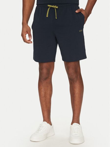 BOSS Szorty sportowe Mix&Match 50515314 Granatowy Regular Fit. Niebieskie szorty męskie Boss, bez wzorów, z bawełny, sportowe. Za 139.99 zł.