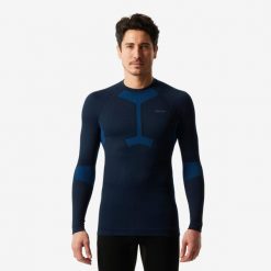 Koszulka termoaktywna narciarska męska Wedze BL500 soft seamless. Bielizna termoaktywna męska WED'ZE, m, bez wzorów, z elastanu. Za 129.99 zł.