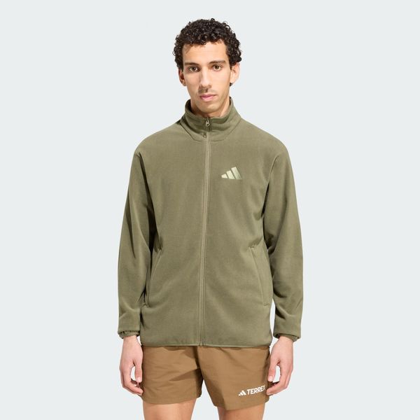 Bluza polarowa z suwakiem na całej długości Terrex Multi Essentials. Brązowe bluzy bez kaptura męskie Adidas, l, z materiału. Za 219.00 zł.