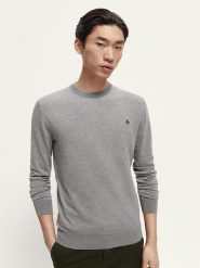 Scotch & Soda Sweter w kolorze szarym rozmiar: L. Szare swetry męskie Scotch & Soda, l, bez wzorów, z wiskozy, bez kołnierzyka. Za 145.26 zł.