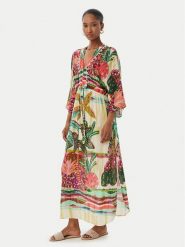 LOLA CASADEMUNT Sukienka letnia LS2616024 Kolorowy Relaxed Fit. Sukienki damskie lola casademunt, na lato, m, bez wzorów, z wiskozy, bez kołnierzyka, bez ramiączek. Za 459.99 zł.