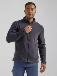 WRANGLER TECHNICAL FLEECE JACKET MĘSKA KURTKA POLAROWA WA6PVO100 112333375. Szare kurtki męskie Wrangler, l, bez wzorów, z materiału, bez kaptura. Za 179.99 zł.