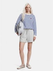 Pieces Bluza "Greta" w kolorze biało-niebieskim rozmiar: XL. Niebieskie bluzy bez kaptura damskie Pieces, xl. Za 149.95 zł.