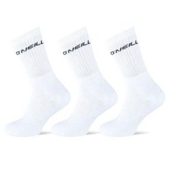 Skarpety długie dla mężczyzn O'neill Sport socks 3-pak. Białe skarpetki męskie O'neill, bez wzorów. W wyprzedaży za 24.99 zł.