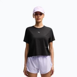 Koszulka do biegania damska PUMA Run Brightstride Cloudspun. Czarne topy sportowe damskie Puma, l, bez wzorów, z elastanu, bez ramiączek. Za 239.99 zł.