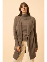 Just Cashmere Kaszmirowy kardigan "Brooke" w kolorze brązowym rozmiar: XXL. Brązowe kardigany damskie Just Cashmere, xxl, bez wzorów, z kaszmiru. Za 610.62 zł.