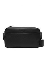 Calvin Klein Saszetka Ck Refined Camera Bag K50K512758 Czarny. Czarne saszetki męskie CALVIN KLEIN, ze skóry. Za 279.99 zł.