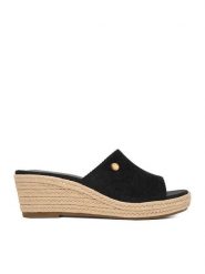 Beverly Hills Polo Club Espadryle EO-R26SS03470 Czarny. Czarne espadryle damskie Beverly Hills Polo Club, bez wzorów, z materiału, bez obcasa. Za 249.99 zł.