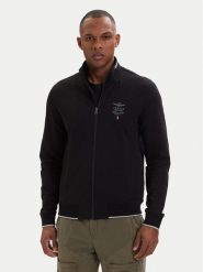 Aeronautica Militare Bluza 261FE1956UF00459 Czarny Regular Fit. Czarne bluzy bez kaptura męskie AERONAUTICA MILITARE, l, z bawełny. Za 659.99 zł.