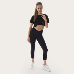 Damskie legginsy z dzianiny Snap Climbing. Czarne legginsy damskie SNAP CLIMBING, m, bez wzorów, z dzianiny. Za 312.50 zł.
