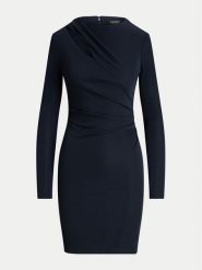 Lauren Ralph Lauren Sukienka koktajlowa 253926430003 Granatowy Slim Fit. Niebieskie sukienki damskie Lauren Ralph Lauren, bez wzorów, z syntetyku, wizytowe, bez kołnierzyka, bez ramiączek. Za 599.99 zł.