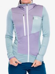 Bluza z kapturem damska Ortovox Fleece Grid Hoody. Niebieskie bluzy z kapturem damskie ORTOVOX, xs, z elastanu. Za 874.49 zł.