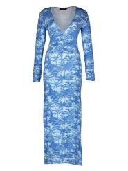 Miss goodlife Sukienka "Blue Paradise" w kolorze niebieskim rozmiar: XL. Niebieskie sukienki damskie miss goodlife, xl, bez wzorów, z bawełny, bez kołnierzyka, bez ramiączek, maxi. Za 217.99 zł.