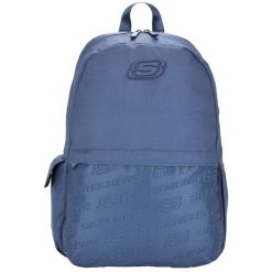Plecak unisex Skechers Santa Clara Backpack pojemność 20 L. Niebieskie plecaki damskie Skechers, bez wzorów. Za 99.99 zł.