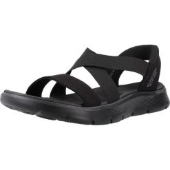 Sandały SKECHERS GO WALK FLEX SANDAL GLIMM Czarny. Czarne sandały damskie Skechers, bez wzorów, z tkaniny, bez obcasa. Za 234.99 zł.
