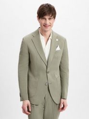 Finshley & Harding London kurtka modułowa z zawartością lnu - Brick Mężczyźni Comfort Fit Lyocell zielony, 50. Zielone kurtki męskie Finshley & Harding London, na lato, m, bez wzorów, z lyocellu, bez kaptura. Za 399.95 zł.
