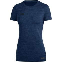 Koszulka damska Jako Premium Basics. Niebieskie t-shirty damskie Jako, bez wzorów, bez kołnierzyka. Za 219.50 zł.