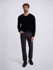 Pierre Cardin Spodnie w kolorze czarnym rozmiar: W36/L34. Czarne spodnie materiałowe męskie Pierre Cardin, z aplikacjami, z materiału, klasyczne. Za 129.95 zł.