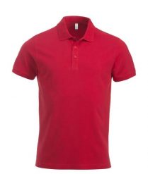 Clique Classic Lincoln S/S koszulka polo z bawełny, nowoczesny krój. Czerwone koszulki polo męskie CLIQUE, s, bez wzorów, z bawełny, bez ramiączek. Za 121.16 zł.