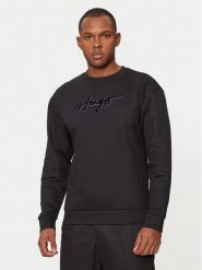 Hugo Bluza Easy 50528579 Czarny Regular Fit. Czarne bluzy bez kaptura męskie Hugo, m, z bawełny. Za 549.99 zł.