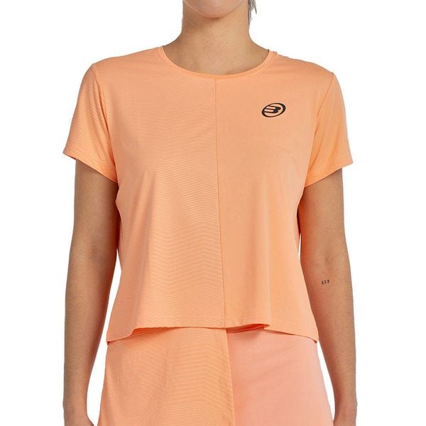 T-shirt Bullpadel Bilme dla kobiet z krótkim rękawem. Czarne t-shirty damskie bullpadel, s, bez wzorów, z materiału, bez kołnierzyka. Za 205.80 zł.