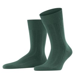 Skarpety Falke Lhasa. Szare skarpetki męskie Falke, bez wzorów, z kaszmiru. Za 142.50 zł.