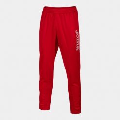 Spodnie do piłki nożnej męskie Joma Gladiator. Czerwone spodnie materiałowe męskie Joma, bez wzorów, sportowe. W wyprzedaży za 111.75 zł.