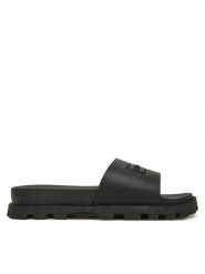 Hunter Klapki HFRU0005251 Czarny. Czarne klapki damskie Hunter, bez wzorów, z tworzywa sztucznego, bez obcasa. Za 149.99 zł.