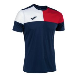 Koszulka Joma Crew V. Białe t-shirty sportowe męskie Joma, m, z materiału, bez ramiączek, do piłki nożnej. Za 162.99 zł.