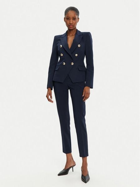 Rinascimento Marynarka CFC0122865003 Granatowy Regular Fit. Niebieskie marynarki i żakiety damskie RINASCIMENTO, l, bez wzorów, z syntetyku. Za 379.99 zł.