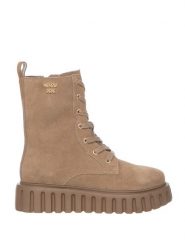 Patrizia Pepe Botki w kolorze czarno-beżowym rozmiar: 39. Brązowe botki damskie Patrizia Pepe, bez obcasa, bez zapięcia. Za 480.90 zł.