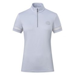 Imperial Riding Tech Top Gina - Crystal. Szare topy damskie IMPERIAL RIDING, bez wzorów, bez kołnierzyka. Za 247.50 zł.