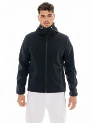 Kurtka z kaptur na co dzień na siłownię. Czarne kurtki treningowe męskie LEONE 1947 APPAREL, s, bez wzorów, na fitness i siłownię. Za 547.30 zł.
