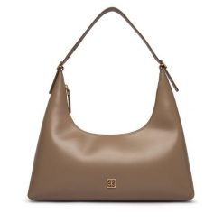 Torebka Calvin Klein. Brązowe torebki klasyczne damskie CALVIN KLEIN, bez wzorów, bez dodatków. Za 949.99 zł.